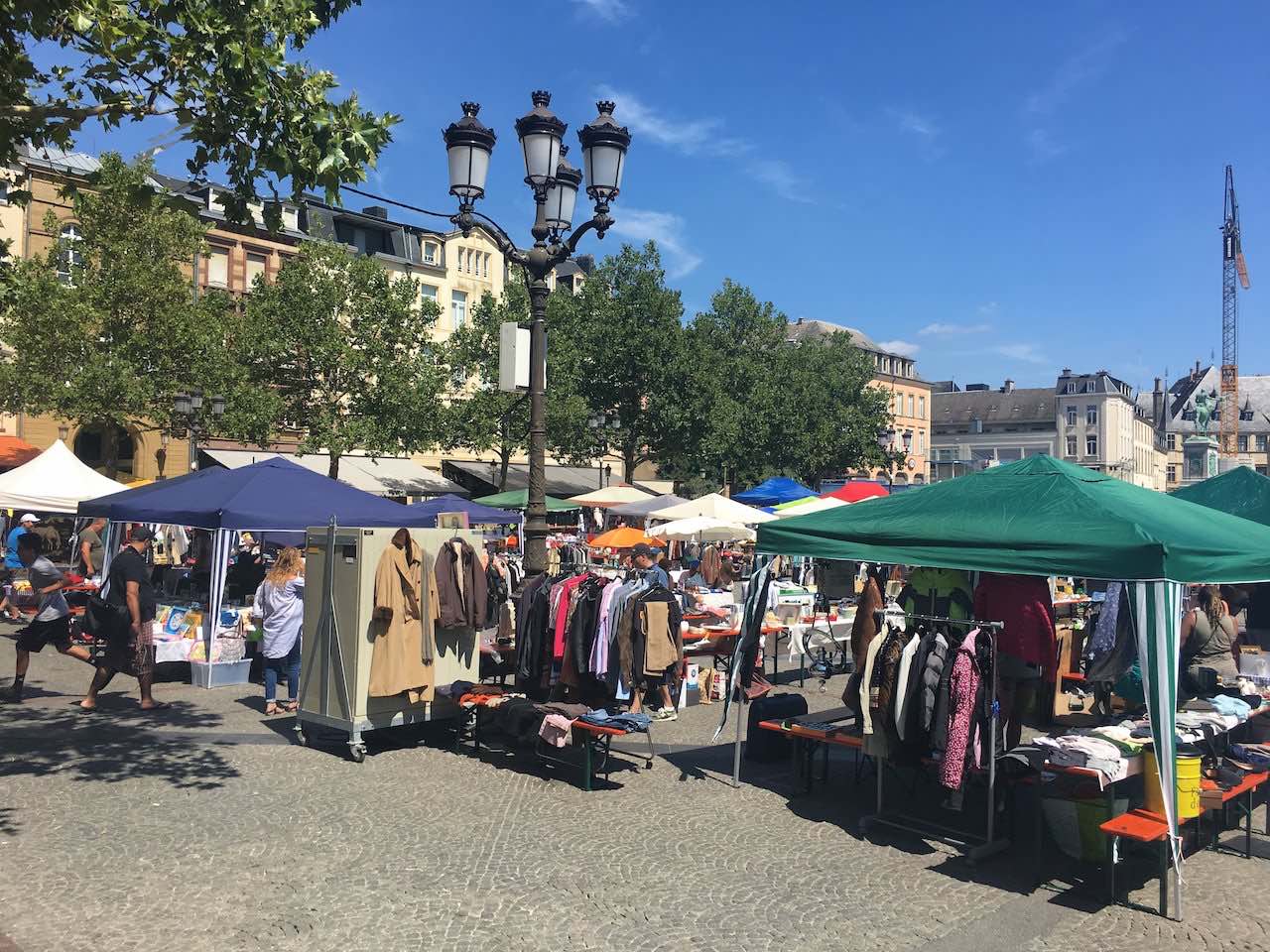 Luxembourg: Place Guillaume II market