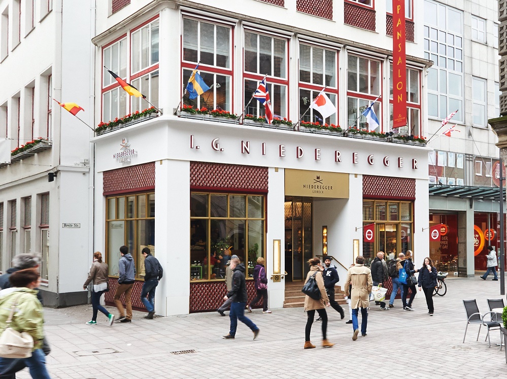 Niederegger marzipan shop and restaurant in Lubeck